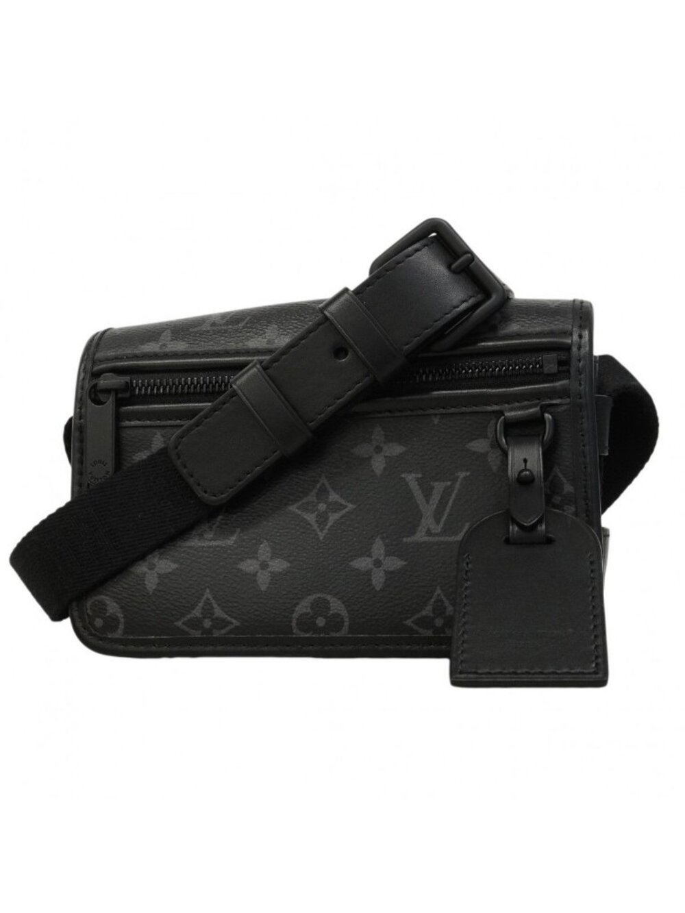 Louis Vuitton Shoulder Bag Monogram Eclipse Boss Foal Wearable Wallet Black